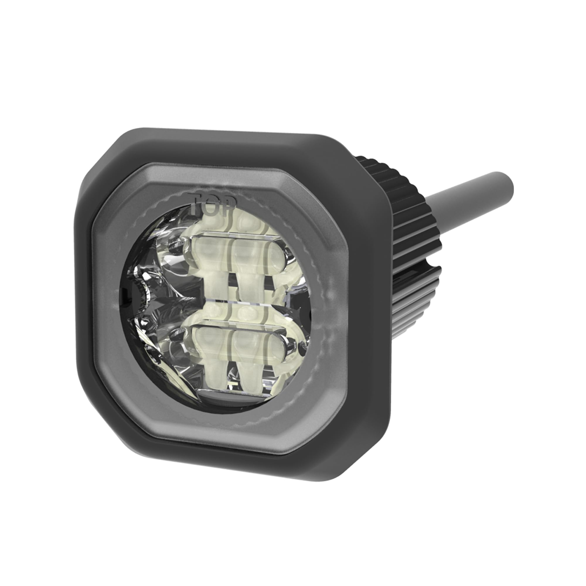 ECCO High-Intensity Directional LEDs Amber White LED 0.6 amps 12V 24V 69 flash patterns Waterproof Warning Light Construction Caution Lights for Truck off Road car Commercial Vehicles, 5 Year Warranty