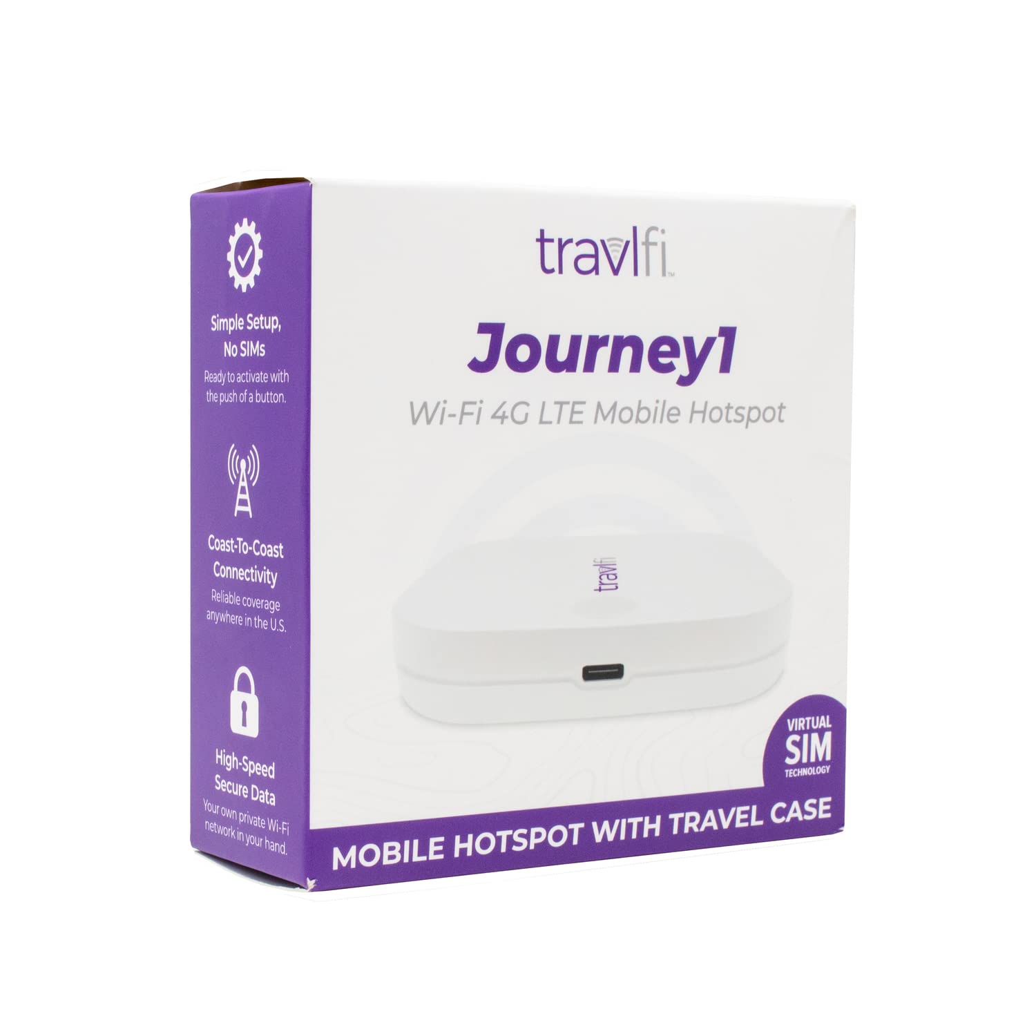 Journey1 LTE TravlFi RV WiFi Hotspot | RV Internet with Multiple Networks, Pay As You Go and No Contracts | Portable Internet for Travel, Motorhomes and Campers