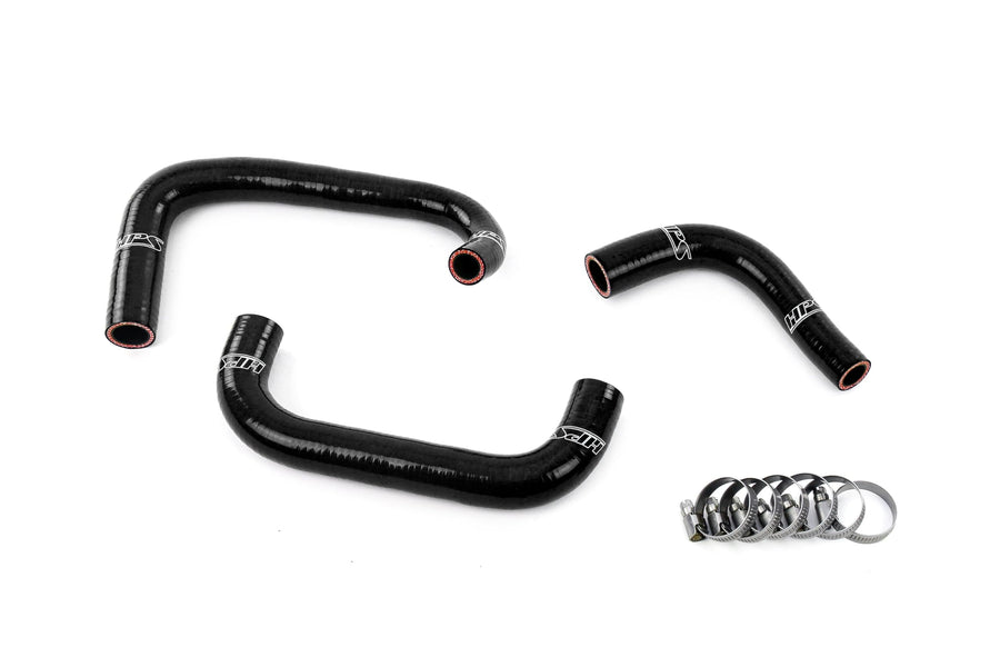 Black HPS Silicone Breather Hose Kit Compatible for 1995-1998 Nissan Skyline GTR R33 RB26DETT Twin Turbo, 57-2100-BLK
