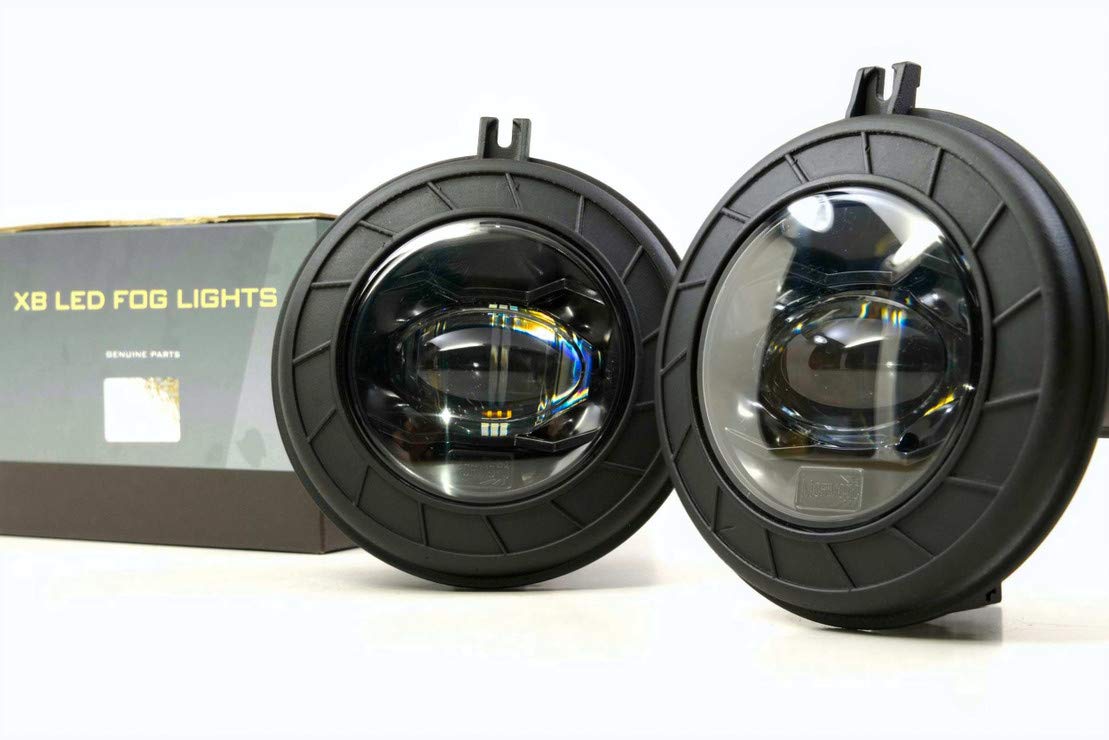 Morimoto LED XB Foglights, Type M2 Plug and Play Foglight Housing Upgrade, Fits Many Dodge/Jeep Models, DOT Approved Assembly with White LED Chips, UV Resistant, 10 Year Warranty (1x ‎ LF610-S)