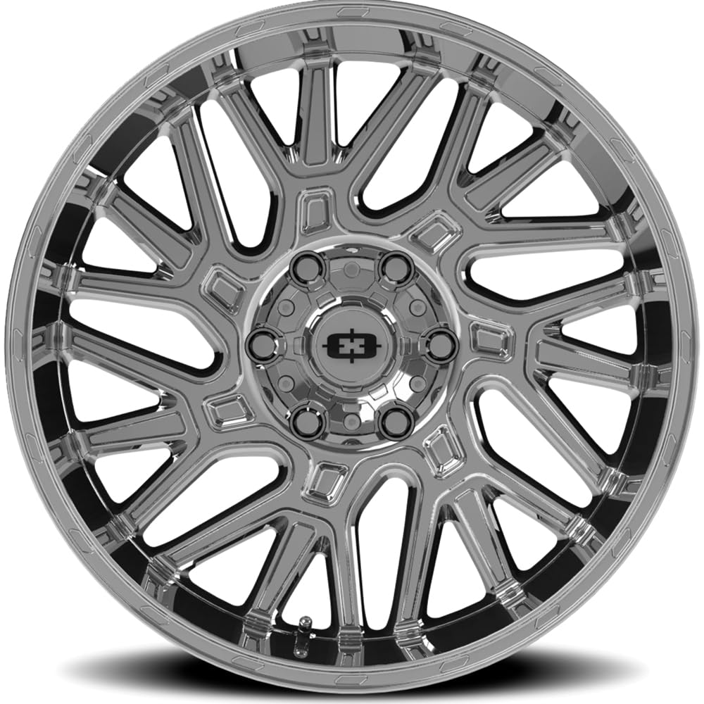 22x10 Vision Brawl 404 6x5.5" -19mm Chrome Wheel Rim 22" Inch
