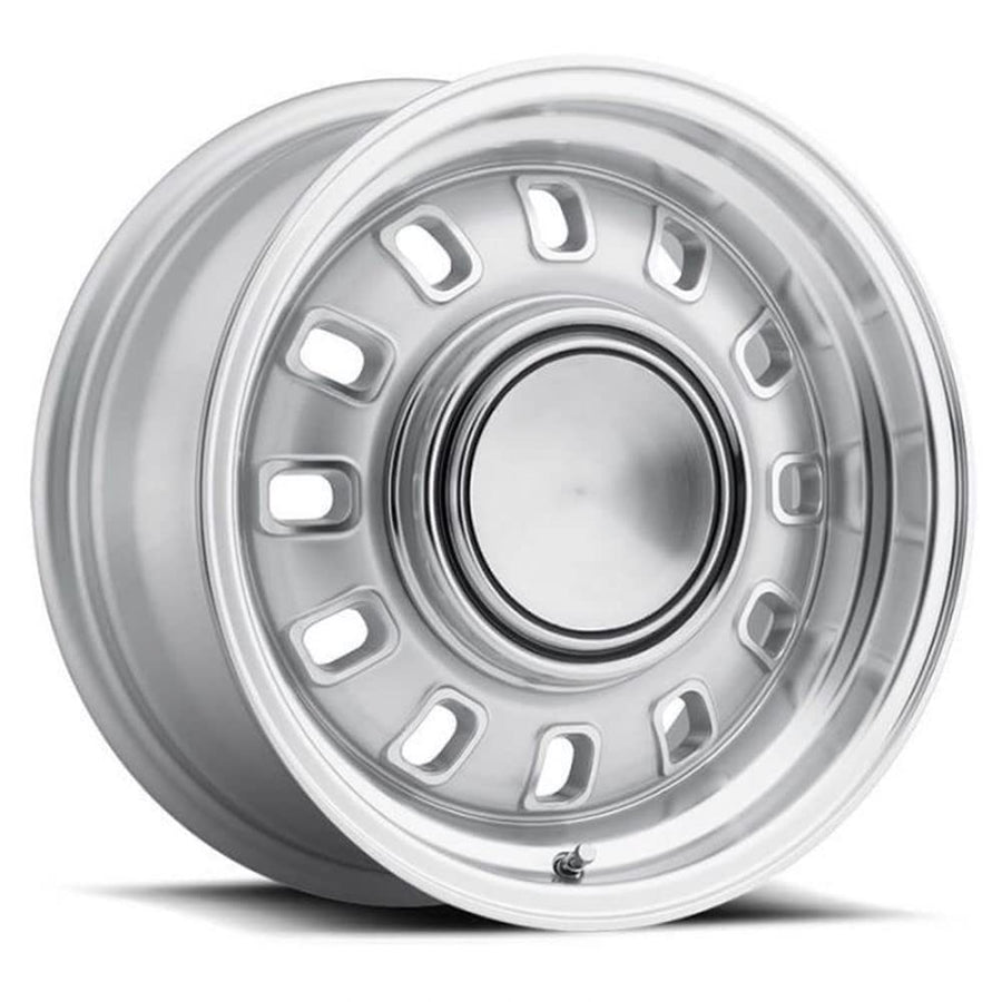 12 Slot Legendary Wheels - 15 x 7 in. - 4 x 4.5-3.75 bs - Silver