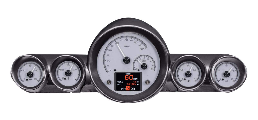 Dakota Digital 59 Chevy Impala 60 El Camino Custom Gauges Silver Alloy HDX-59C-IMP-S