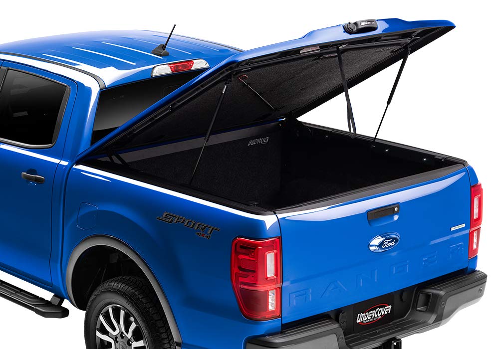 UnderCover One-Piece Elite LX Truck Bed Tonneau Cover | UC4158L-8X8 | Fits 2022 Toyota Tundra (8X8 Dark Blue) w/o Trail Special Edition Boxes 5' 7" Bed (66.7")