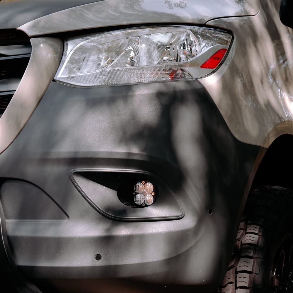 Baja Designs Fog Pocket Light Kit Squadron Pro LED for Mercedes Benz Sprinter 1500/2500/3500 Van 2019-22 (Wide Cornering; Clear)