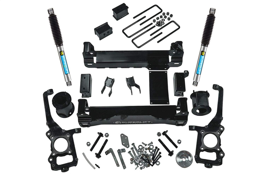 SUPERLIFT SUSPENSION RealTruck 6" Lift Kit for Ford F-150 | Complete Lift Kit with Front Strut Spacers & Rear Bilstein 5100 Series Shocks | K179B | Fits 2009-2014 Ford F-150 4WD