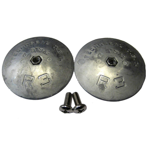 Pair Lenco Sacrificial Anodes, 3.75", Silver