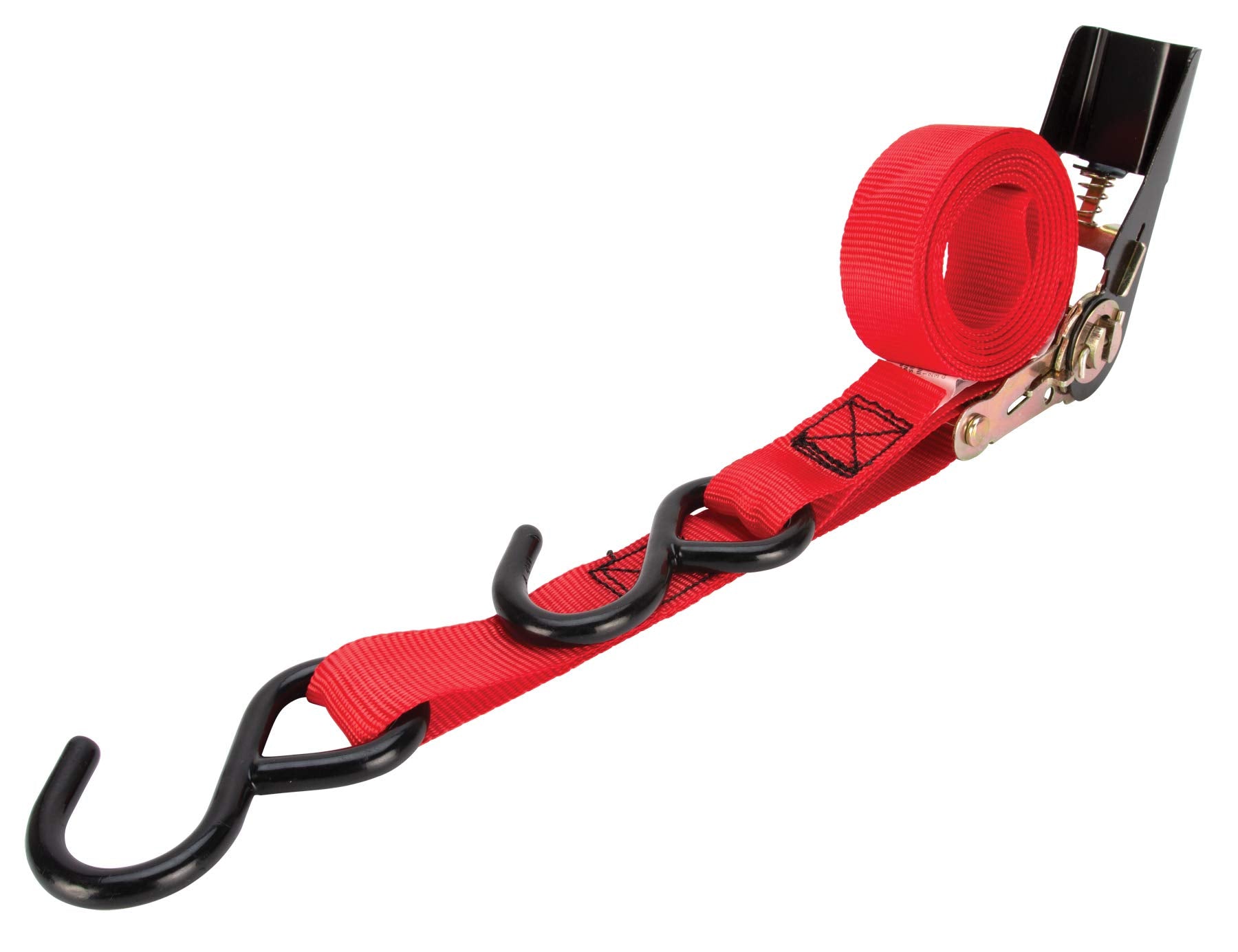 2Pk Performance Tool W1824 1-Inch X 15' Tie Down Straps SecureX - Heavy Duty Ratchet Straps for Safe and Secure Transportation of Cargo and Equipment