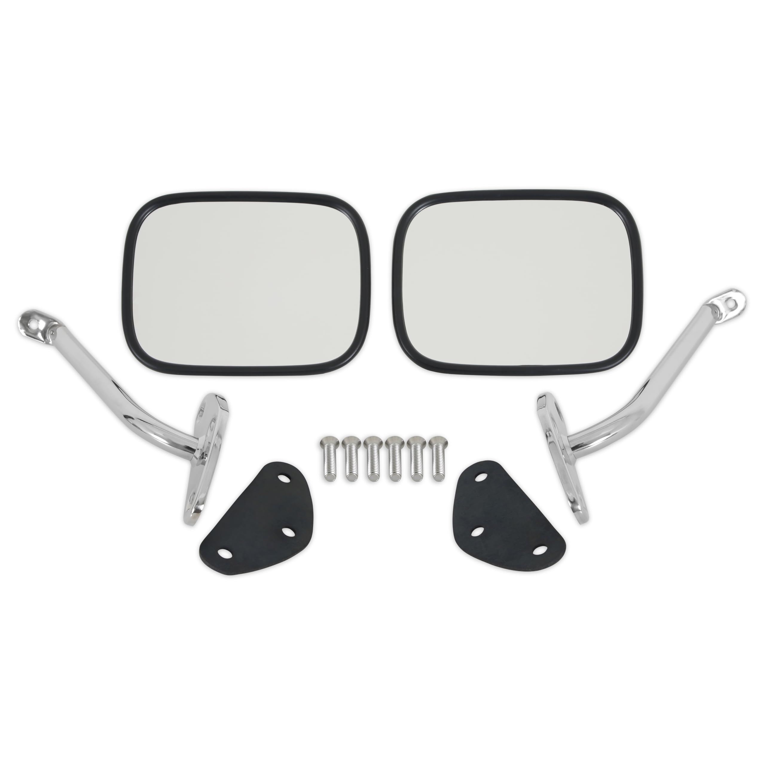 Mirror Set Brothers Trucks COMS4SC - Stainless - Rectangle