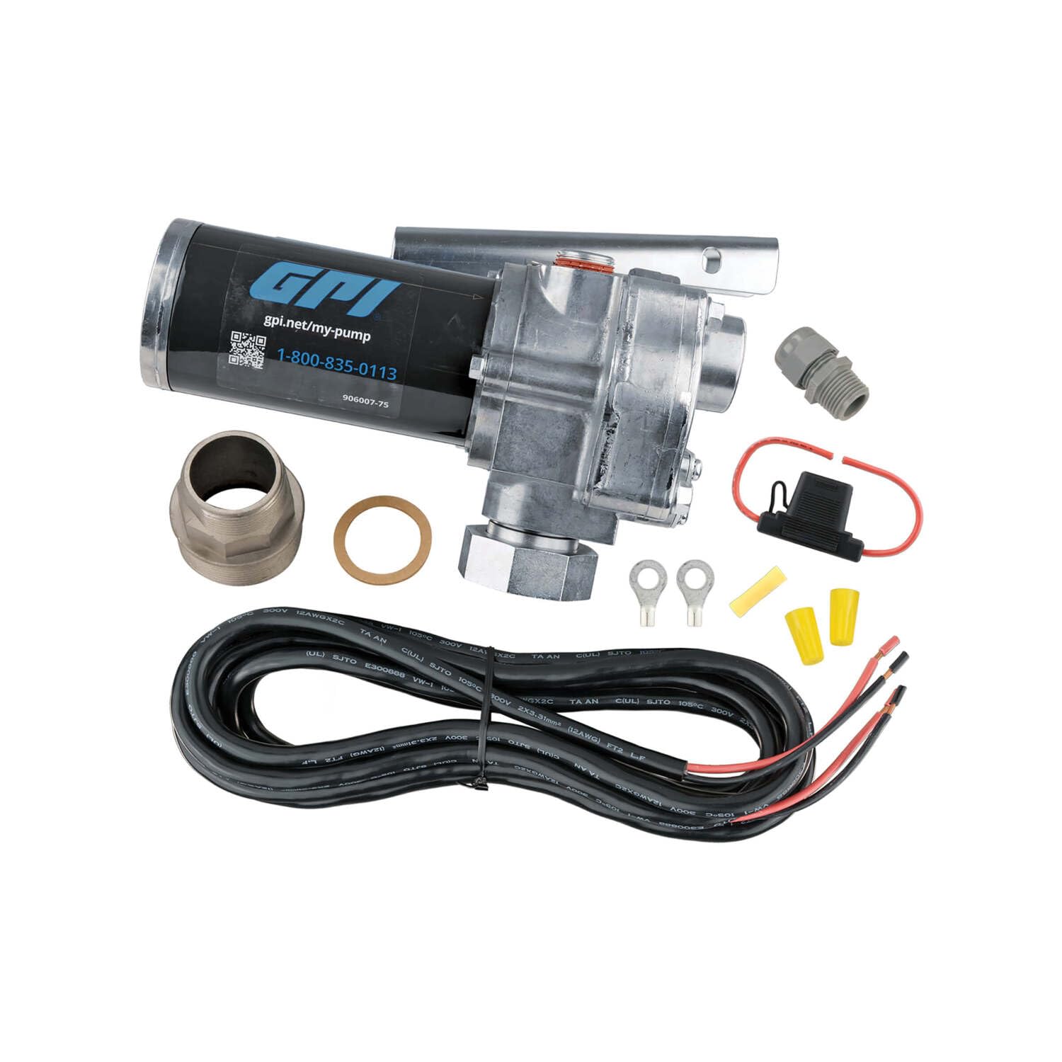 M-180 Series GPI Fuel Transfer Pump, Pump Only, 18 GPM, 12 Volt (110300-7)