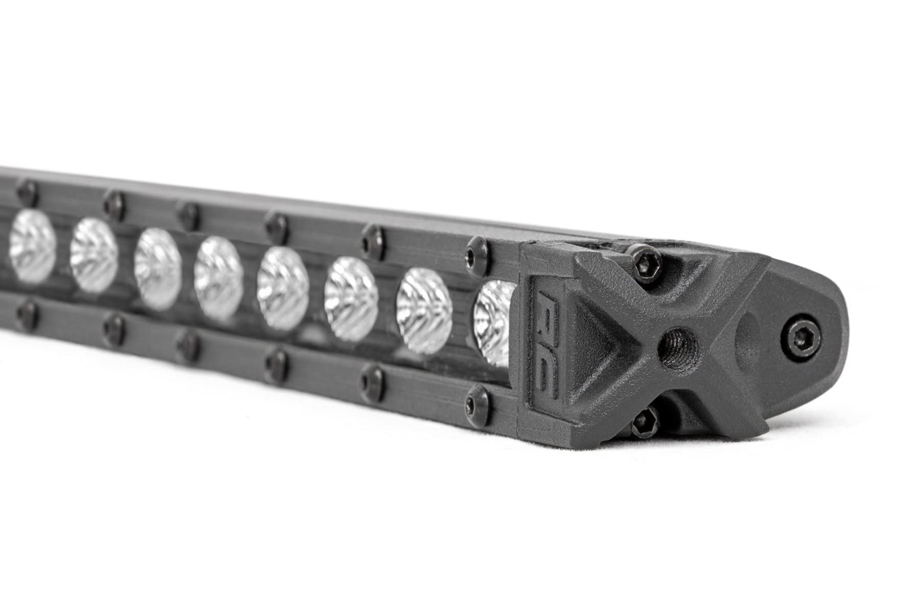 20" Rough Country Slimline LED Light Bar - 100W, 7200 Lumens, CREE LED with Wide Flood Beam for Off-Road, Jeeps, Truck, UTV