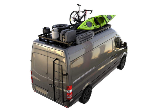 Slimline II Front Runner Roof Rack Kit Tall Compatible with Mercedes Benz Sprinter 2Gen/3Gen 170"/L3/LWB Wheelbase w/o OEM Tracks (2006-Current)