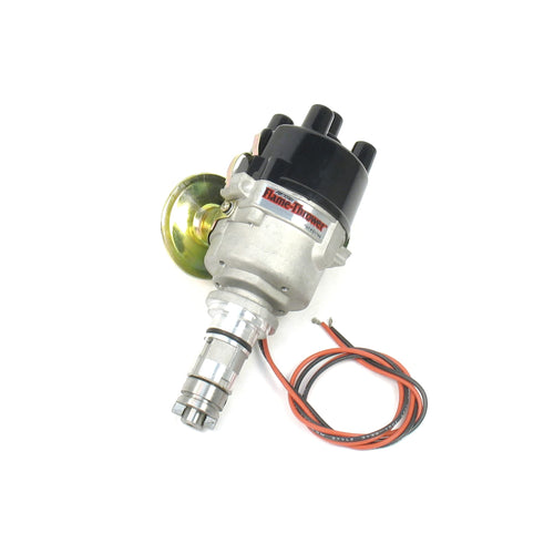 D170618 Pertronix Ignitor II Distributor with Cast Vacuum Top Exit Cap for British 4 Cylinder Engine