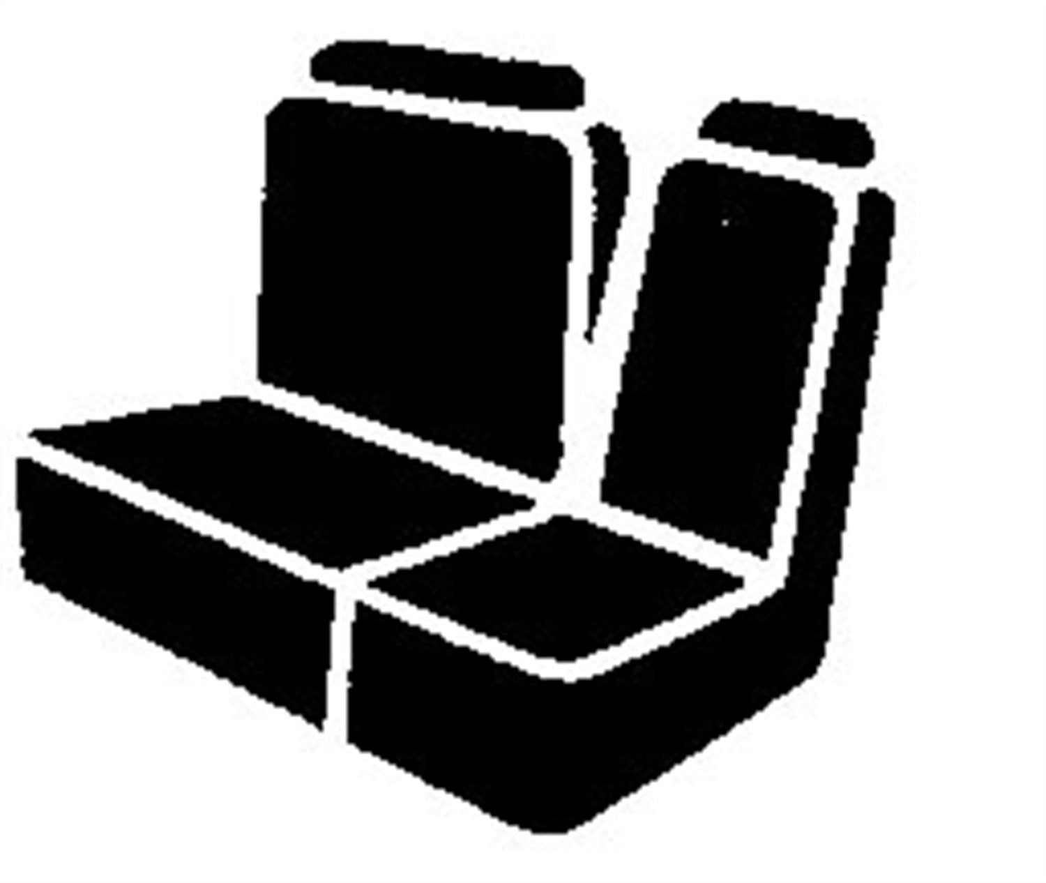 Fia Custom Fit TR47-81 NAVY Front Seat Cover Split Seat 40/20/40 - Saddle Blanket, (Navy)