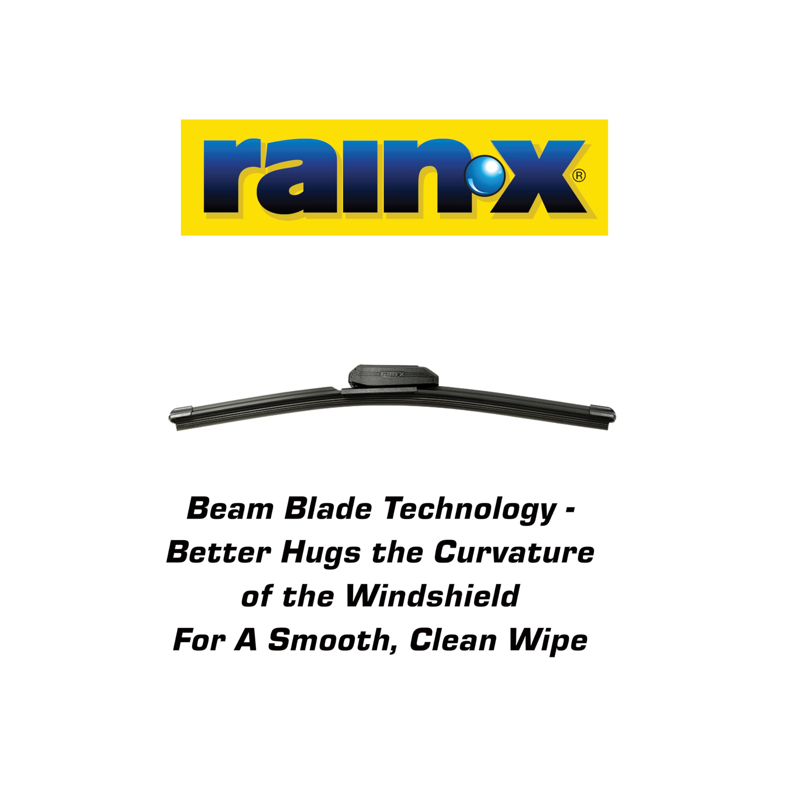 Latitude Rain-X 5079272-2 2-In-1 Water Repellent Wiper Blades, 14 Inch Windshield Wipers (Pack Of 1), Automotive Replacement Windshield Wiper Blades With Patented Rain-X Water Repellency Formula