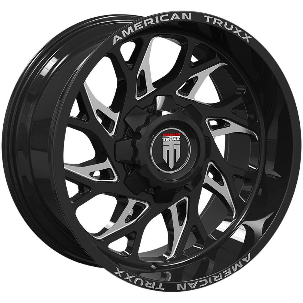 Truxx American AT1913-24470M-76 Destiny Black/Milled 24X14 8-170 -76mm 125.2mm