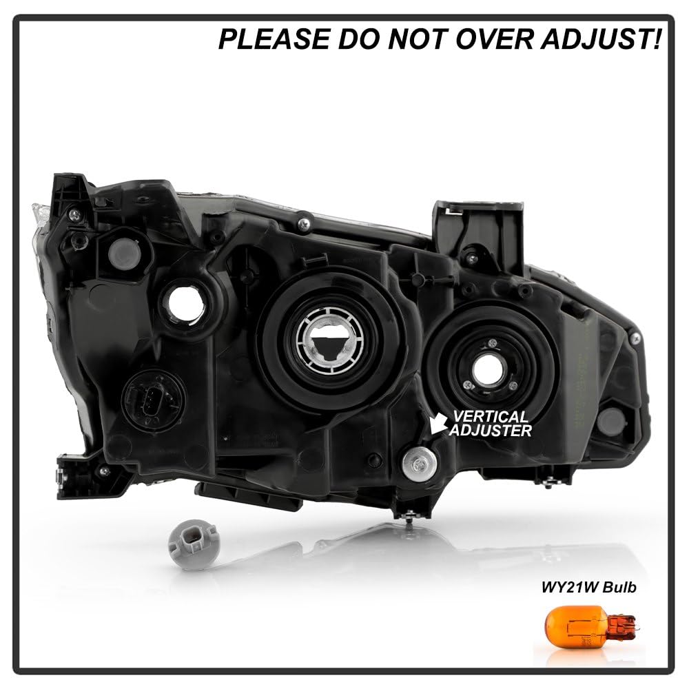 Honda Civic 19-21 Spyder (OE) Halogen Models Projector Headlight - Low Beam-H11(Included) ; High Beam-HB3(Included) ; Signal-7444NA(Included) - OE Black Left (Don‘t Fit Xenon HID and LED Models)
