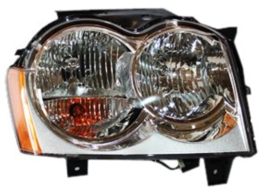 Right Headlight Assembly TYC Compatible with 2005-2007 Jeep Grand Cherokee
