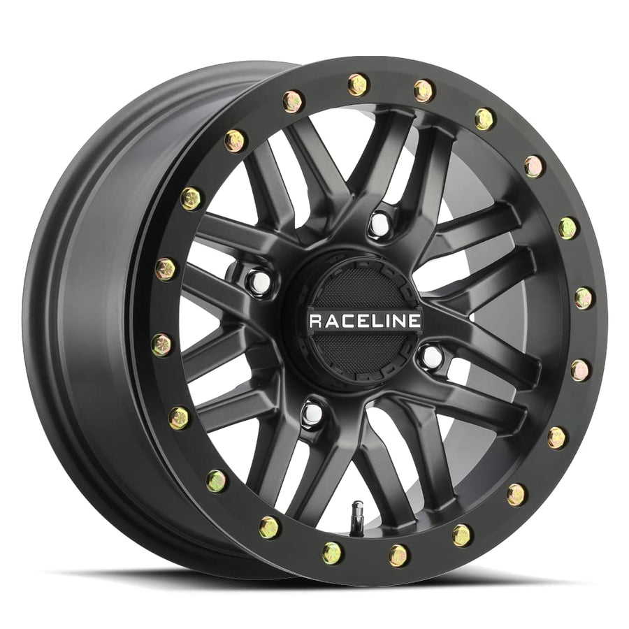 Raceline A91G Wheels RYNO UTV/ATV Gun Metal W/Black Ring 15x7" 4x137", 10 mm offset/(4.39"B/S)