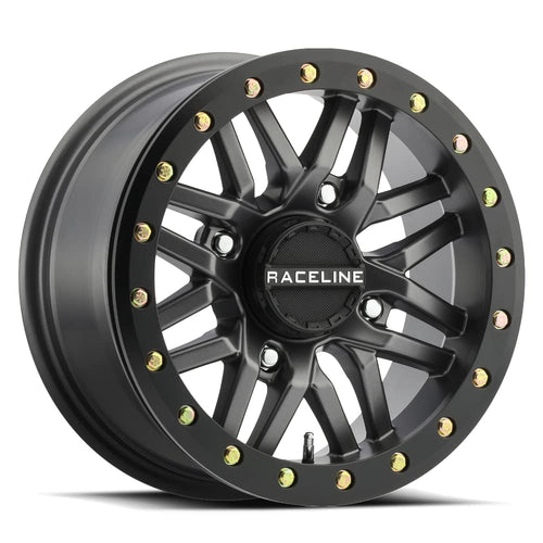 Raceline A91G Wheels RYNO UTV/ATV Gun Metal W/Black Ring 15x7" 4x137", 10 mm offset/(4.39"B/S)