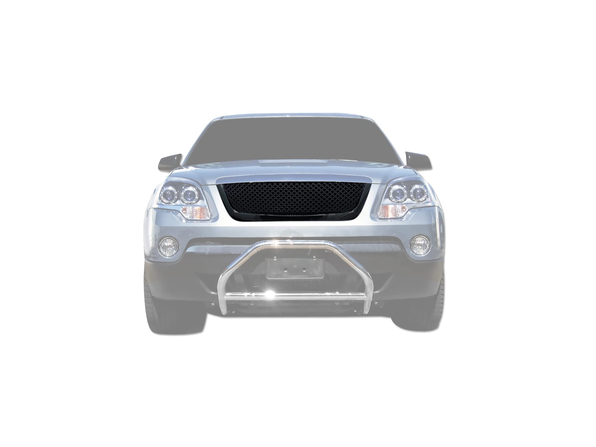 7148567 Armordillo USA Mesh Front Hood Grille - Gloss Black Fits 2007-2012 GMC Acadia