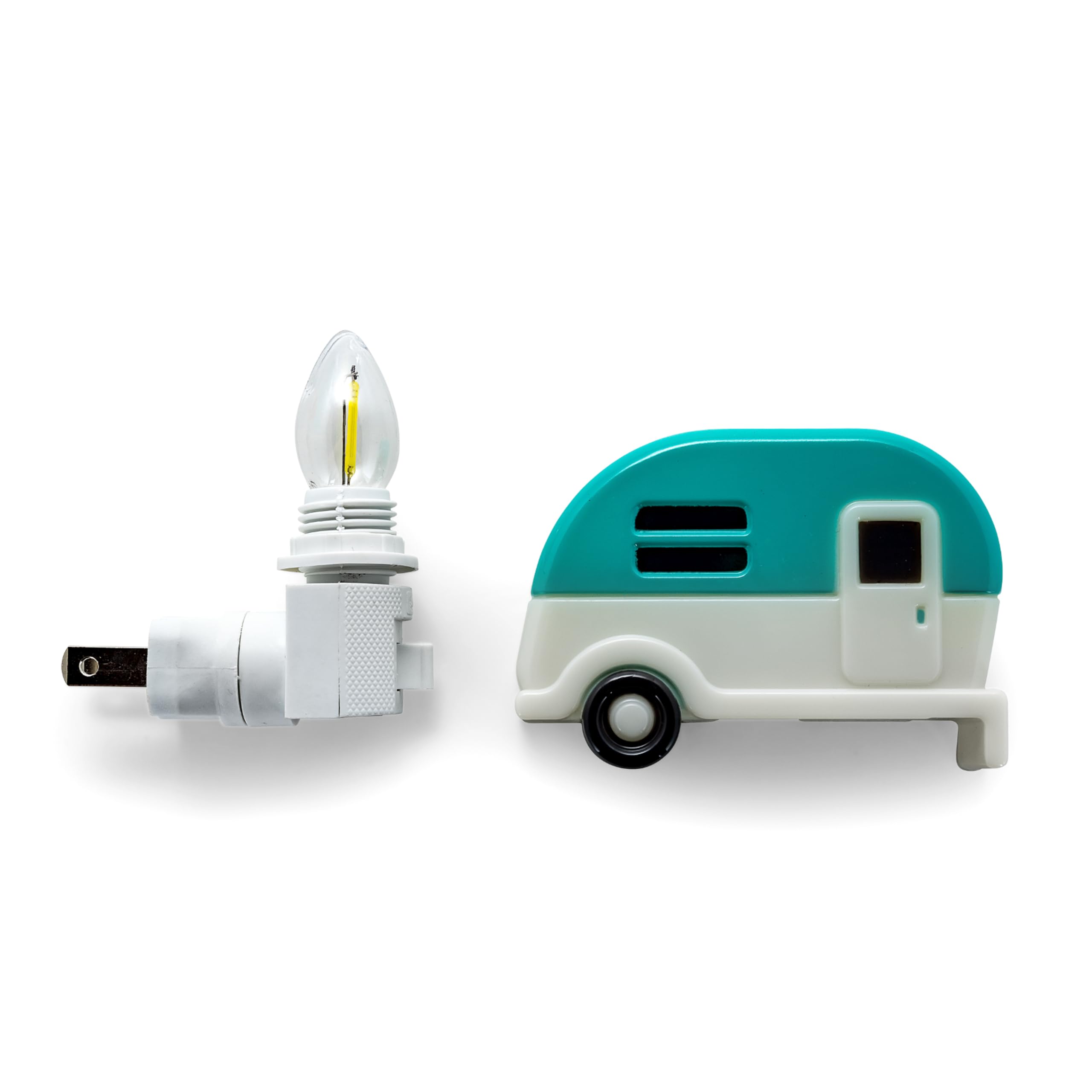 Camco Night Light & RV Camper - Features A 360-Degree Swivel Base & On/Off Switch - Includes (1) 120V LED Bulb - Retro Trailer Accessories (53103)