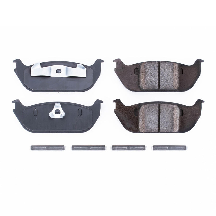 Rear Brake Kit Power Stop For Lincoln Aviator 2003-05 - Ceramic Brake Pads With Installation Hardware, 17-952