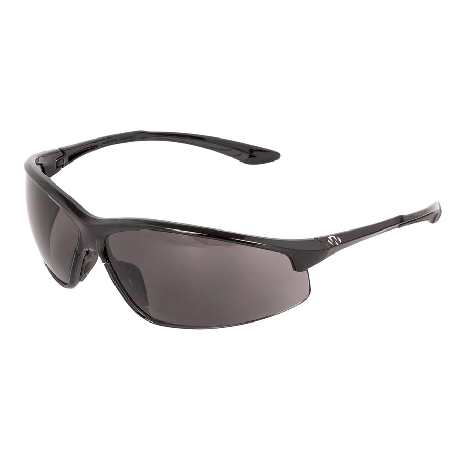 Walker's Tanker IKON Open Full Frame Shooting Glasses | Impact-Resistant Non-Slip Frame Range Shooting Protective Ballistic Glasses, Microfiber Lens Cloth & Carry Case Included, Smoke