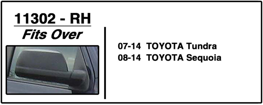 Passenger Side CIPA 11302 Custom Towing Mirror - Toyota