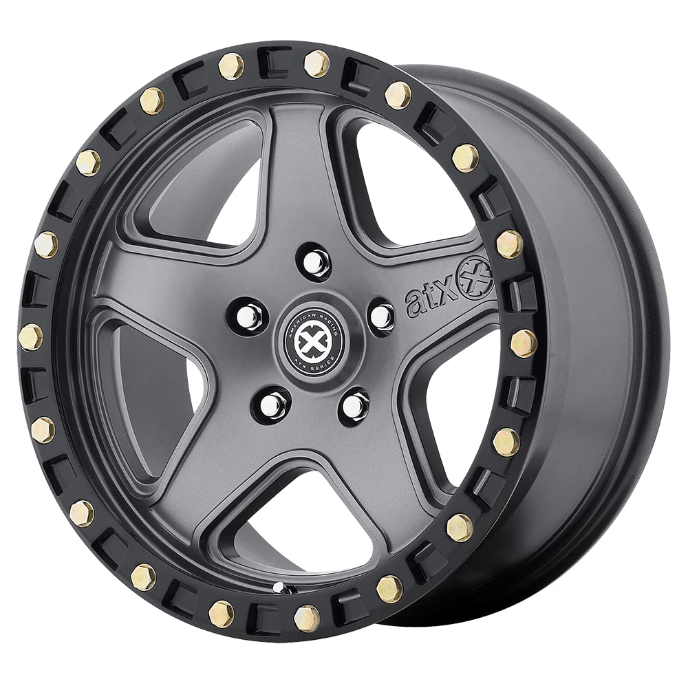 AX194 18X8.5 5X110 M-GRY BLK-RING 35MM - ATX Series AX19488542435