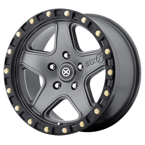 AX194 18X8.5 5X110 M-GRY BLK-RING 35MM - ATX Series AX19488542435