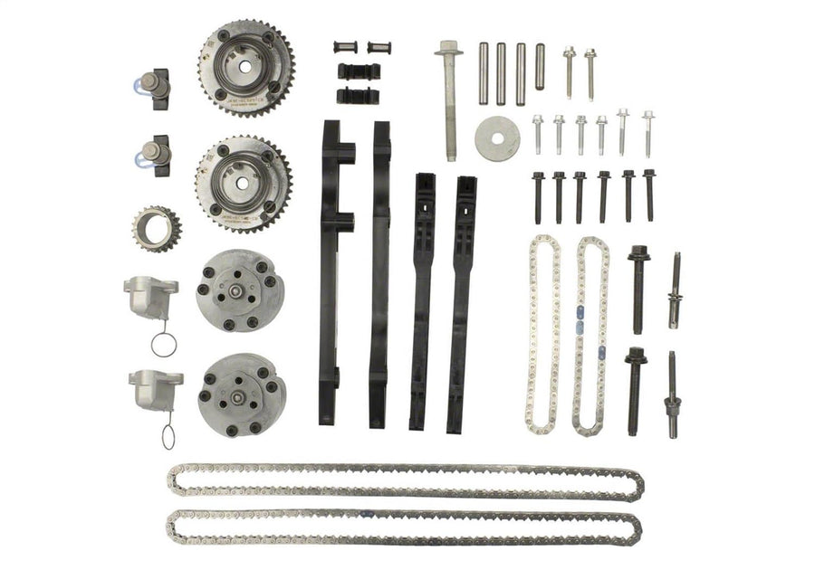 Ford Racing Camshaft Drive Kit, Camshaft Chains/VCT Phasers/Chain Guides/Hardware/Tensioners/Tensioner Arms/Sprocket, Ford Coyote, Ford Mustang 2018-23, Kit
