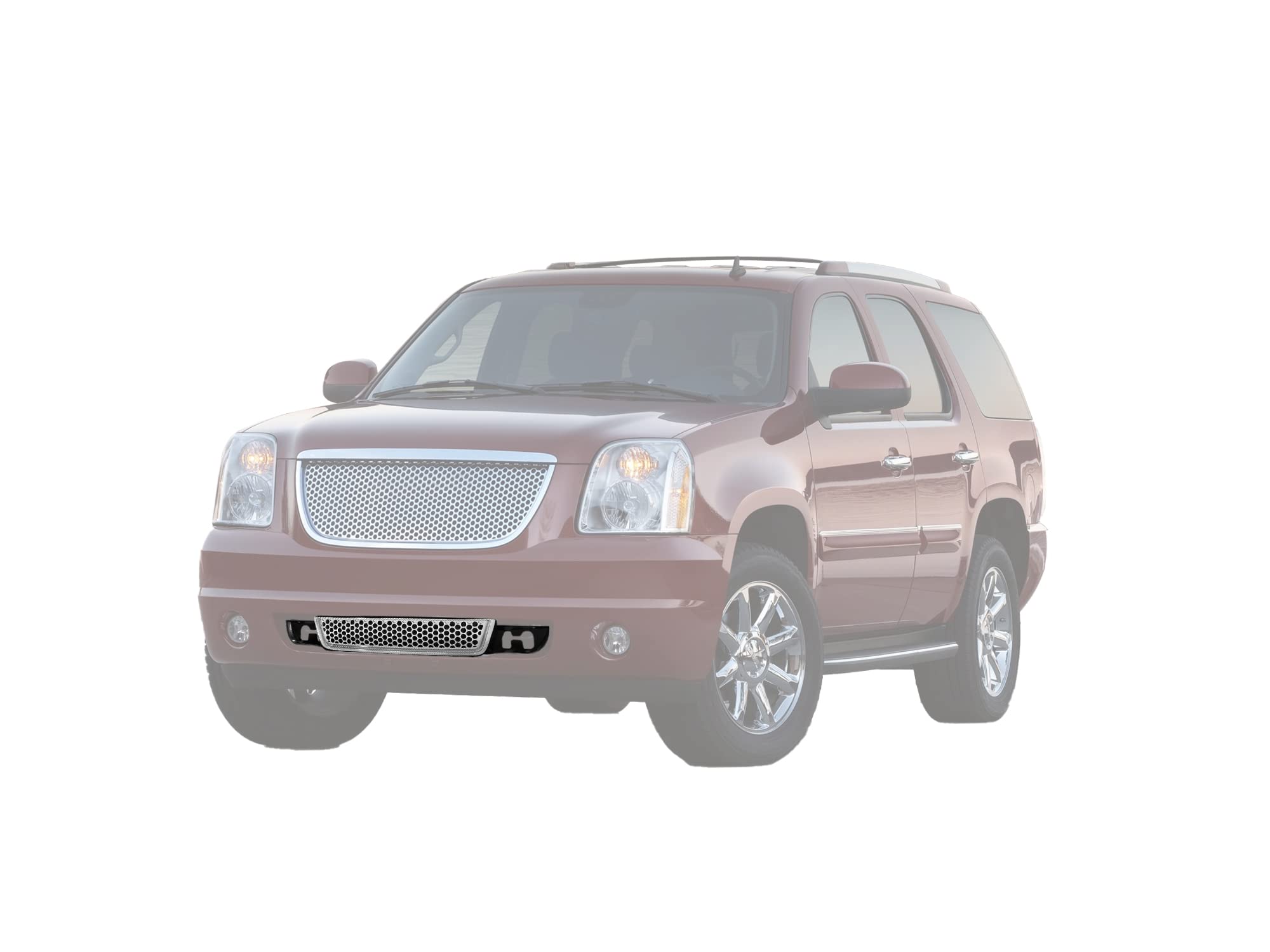 7148758 Armordillo USA Chrome Mesh Front Hood Grille Fits 2007-2014 GMC Yukon