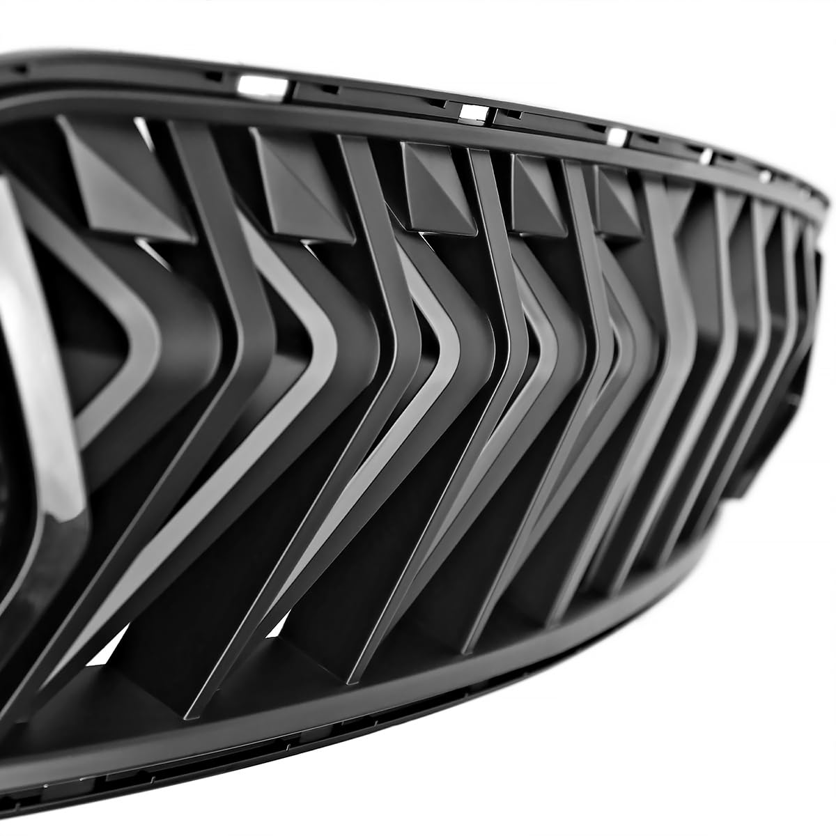 Matte Black Shark Style Spec-D Tuning Hood Grille w/LED Sequential Signal Compatible with 2018-2023 Ford Mustang