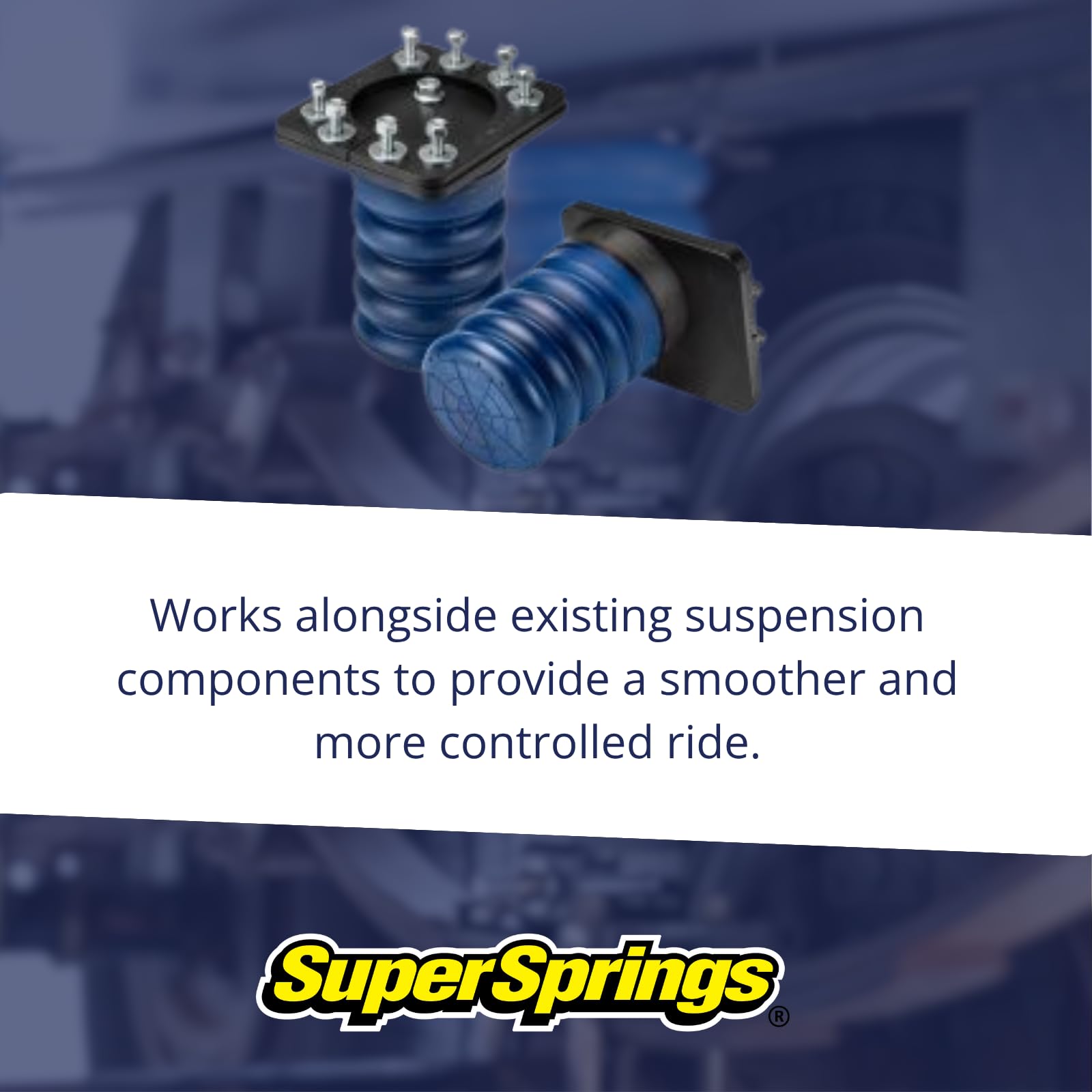 SSR-307-40 SuperSprings | Rear SumoSprings for Dodge RAM 1500, Blue, 1000 lbs.