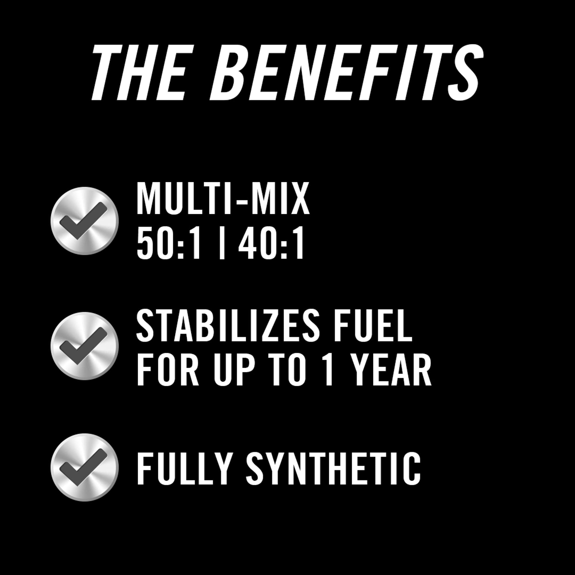 Full Synthetic STA-BIL 2-Cycle Oil - With Fuel Stabilizer For Up To 12 Months Protection - 5 Gallon Multi-Mix - 50:1/40:1 Mix Ratios - Low Smoke Formula, 13 fl. oz. (22404)