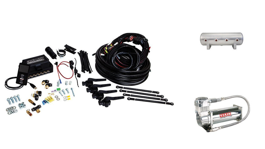 3H System Air Lift 27696 (3/8" Air Line, 2.5 Gallon Lightweight Aluminum Tank, VIAIR 444C Compressor)
