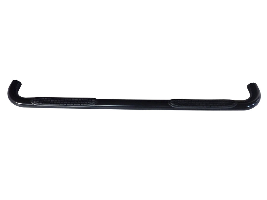 TrailFX Nerf Bar 3 Inch Round Fits 2004-2008 Ford F-150 SuperCrew Black Powder Coated Steel with Step Pads Rocker Panel Mount TrailFX 1130340043