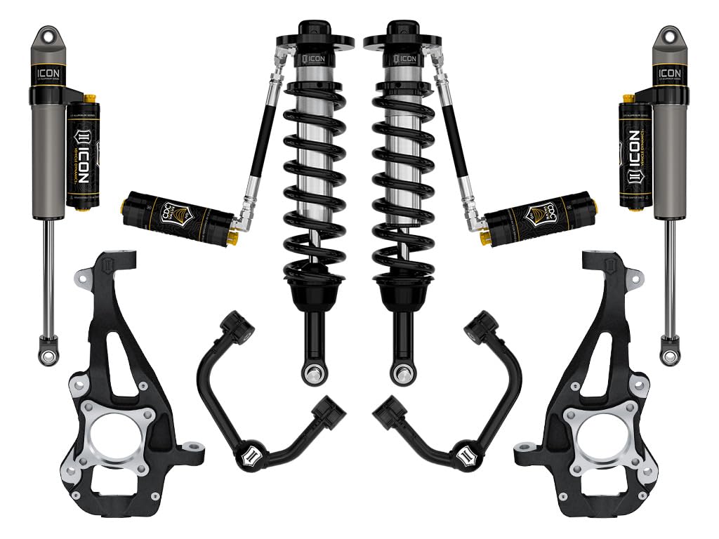 2021-2024 Ford F-150 ICON 4WD, 3.5-4.5" Lift, Stage 4 Suspension System, Tubular, CDCV
