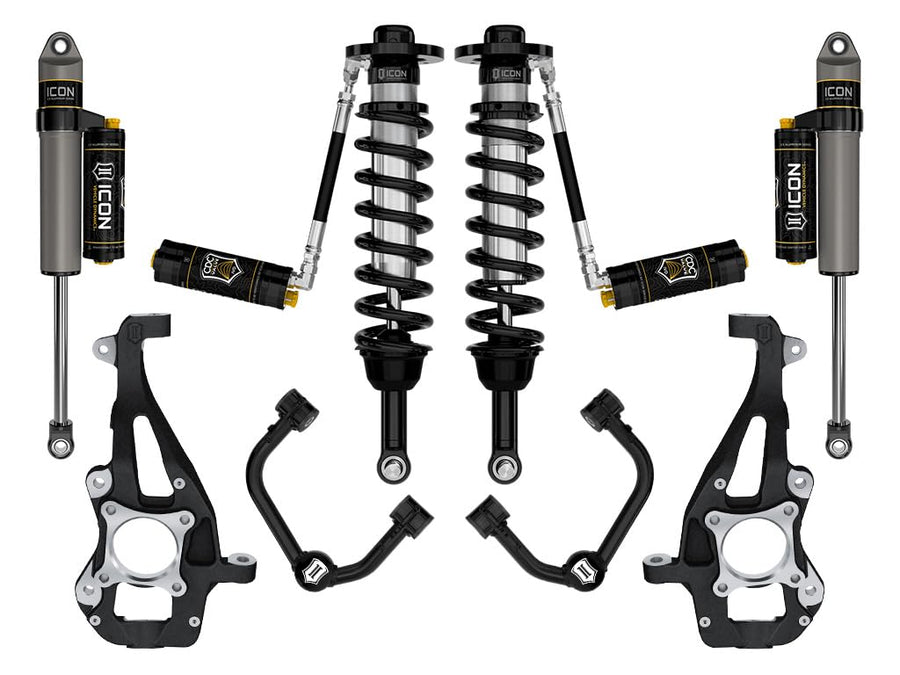 2021-2024 Ford F-150 ICON 4WD, 3.5-4.5" Lift, Stage 4 Suspension System, Tubular, CDCV