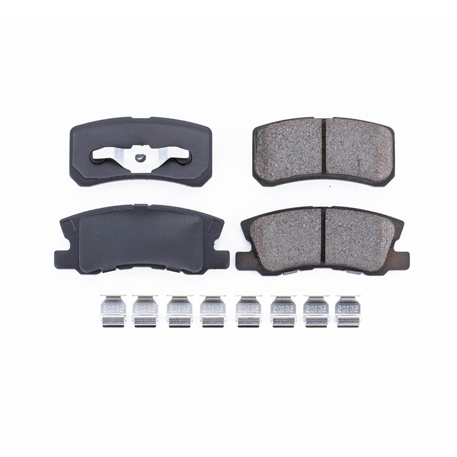 Power Stop Front Brake Kit For Chrysler 200 2011-14 |Sebring 2007-10 |Dodge Avenger 2008-14 |Caliber 2008-09 |Jeep Compass 2007-17 - Brake Pads Ceramic With Installation Hardware, 17-868