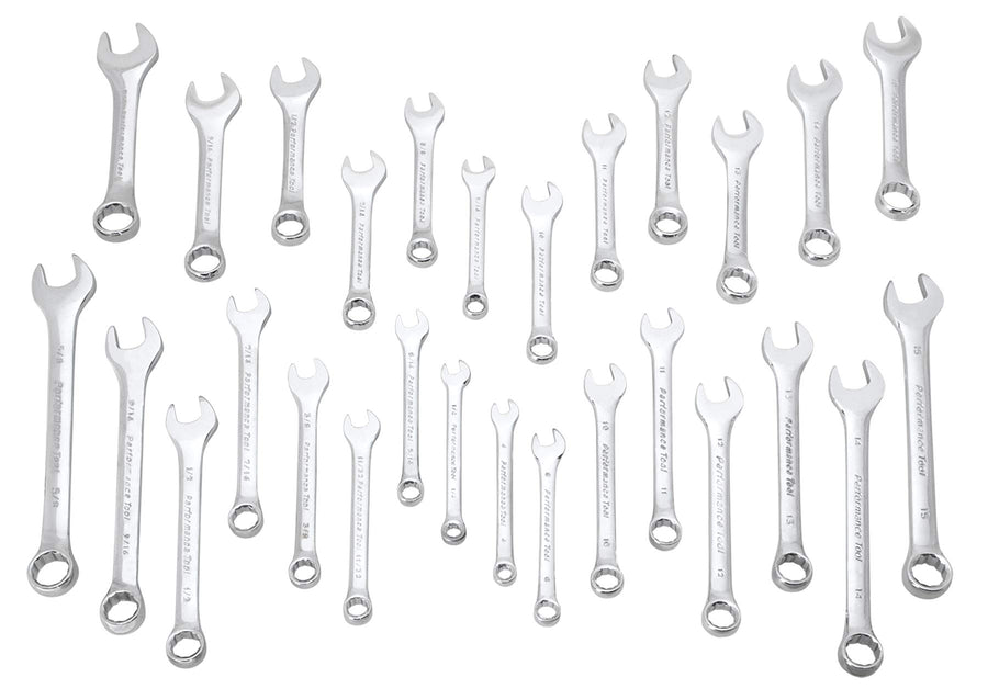 28pc SAE & MET Wrench Set Performance Tool W1093
