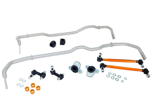 BWK019 Whiteline Sway bar, bushings, Black