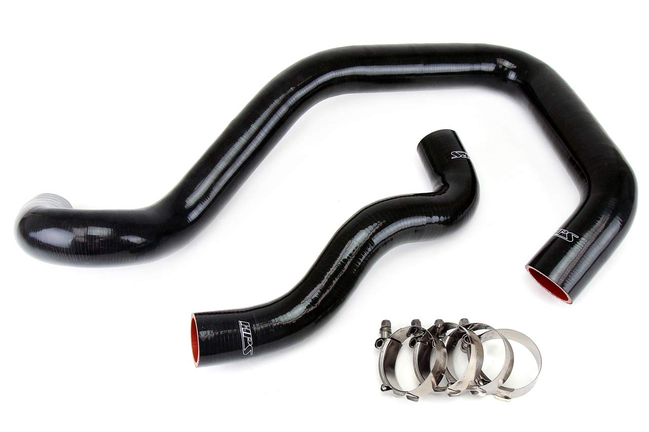 Black HPS (57-1214-BLK Silicone Radiator Hose Kit for Ford Excursion