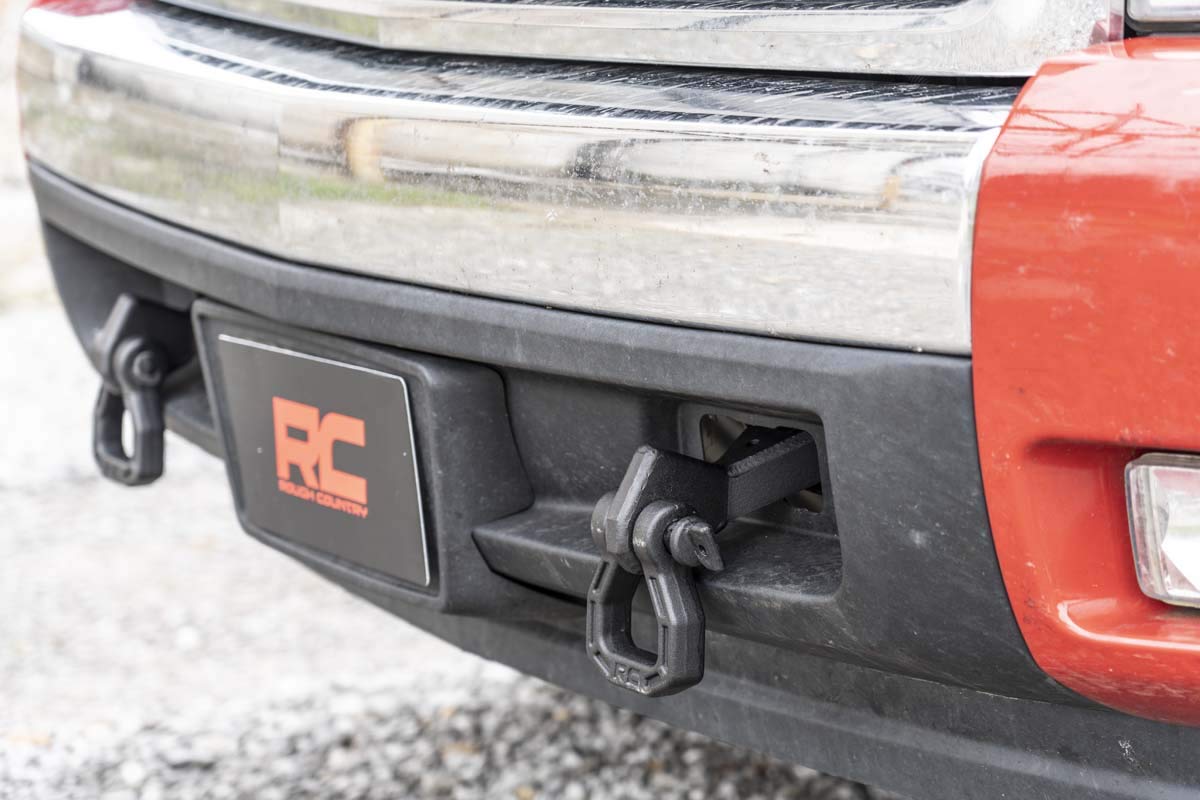 Rough Country Shackle Mount Kit Tow Hook for 2007-2013 Chevy/GMC 1500 - RS156