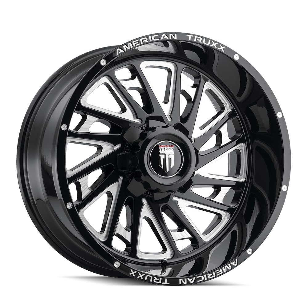AT1905-22297M-44 American Truxx Blade Black/Milled 22X12 5-139.7 -44mm 110.3mm