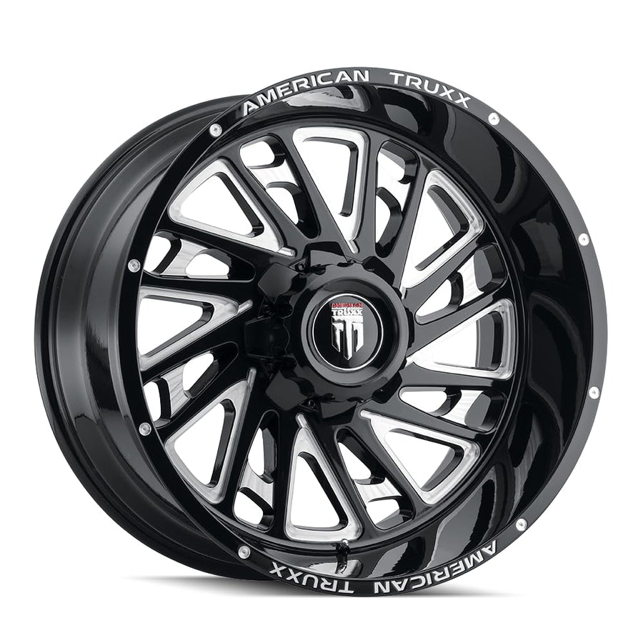 AT1905-22297M-44 American Truxx Blade Black/Milled 22X12 5-139.7 -44mm 110.3mm