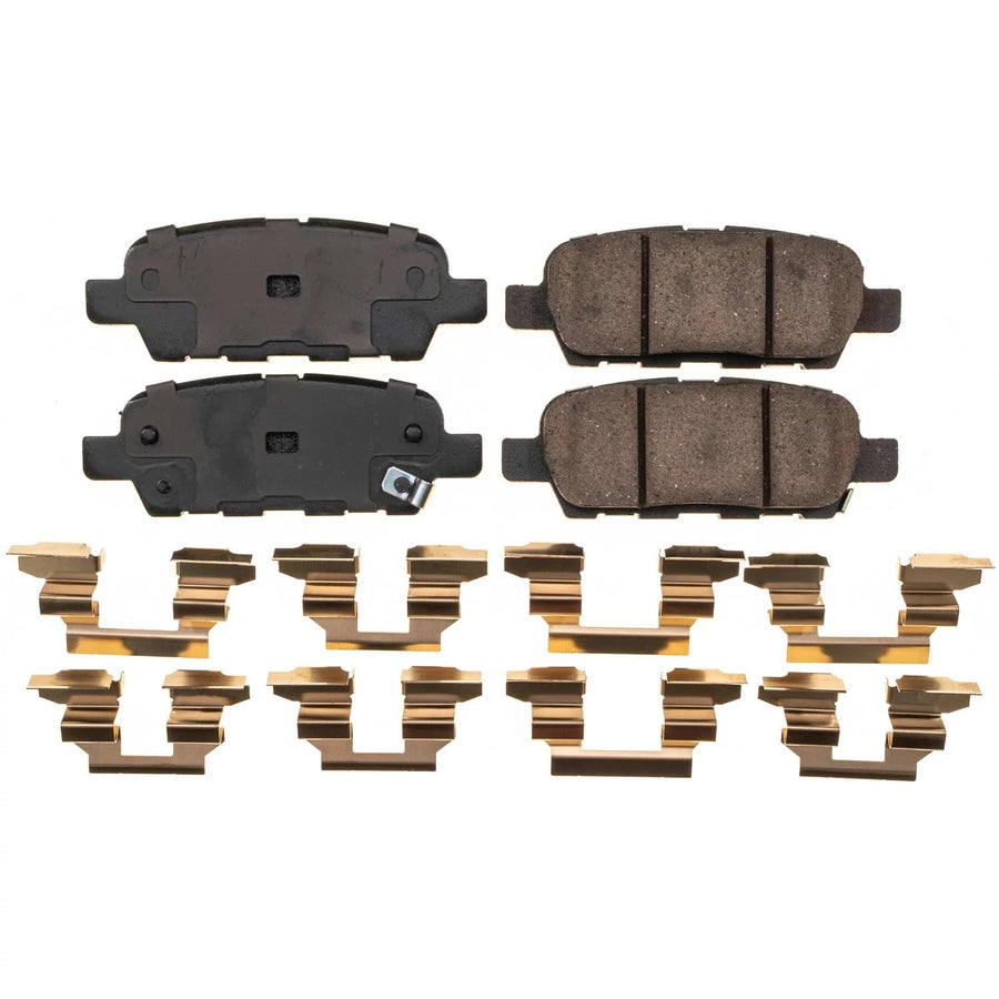 Power Stop Brake Kit Front For Infiniti EX35 2008-09 |FX35 2009-10 |M35 2010 |M45 2010 |Q60 2014-15 |370Z 2009-10 - Ceramic Brake Pads With Installation Hardware, 17-1288