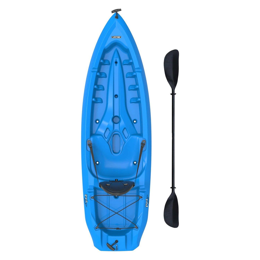 Lotus Lifetime Sit-on-Top Kayak with Paddle, Blue, 8'