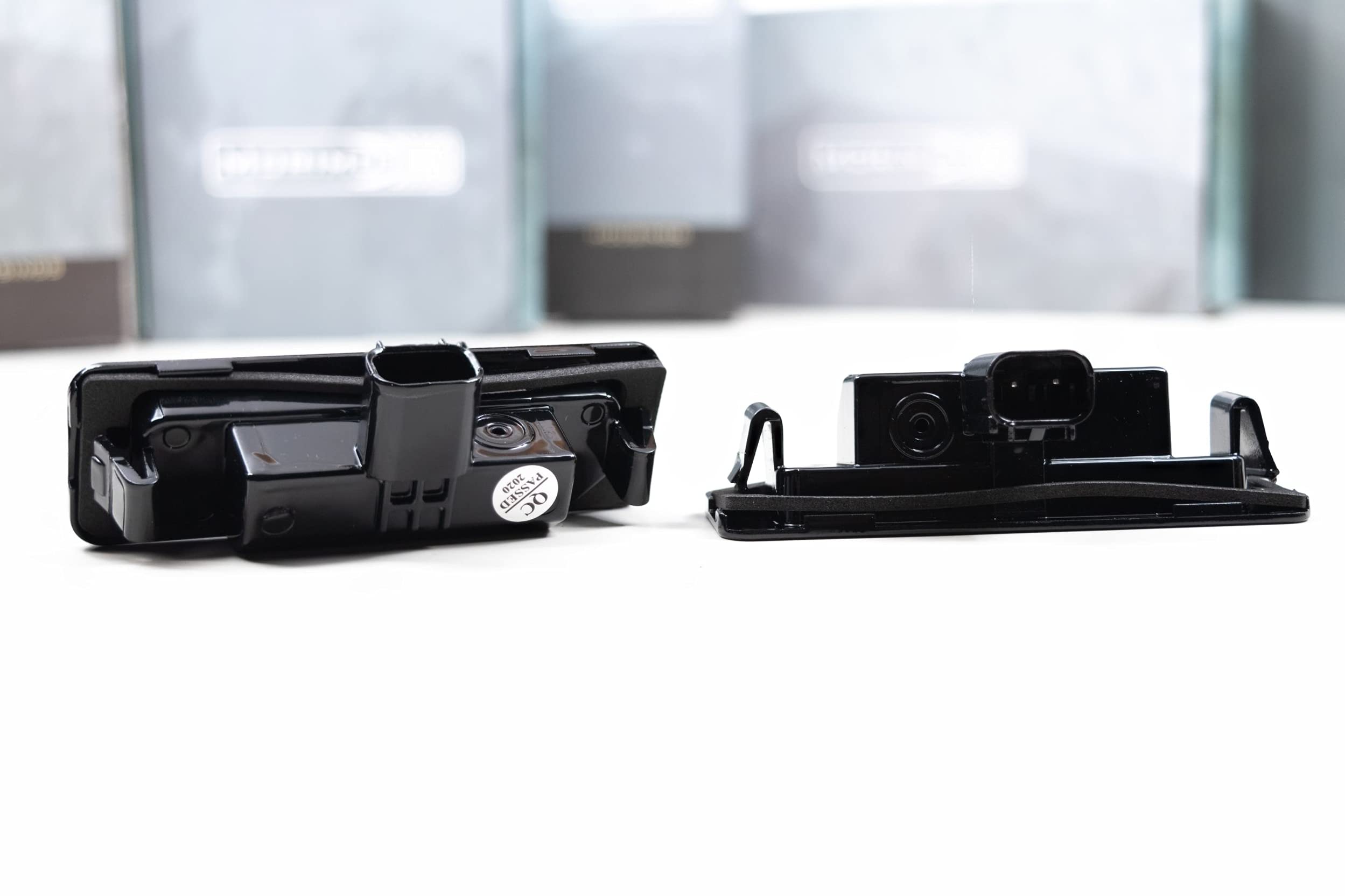 Morimoto XB LED License Plate Lights, Upgrade Black Housing, Fits Ford Mustang (10-14), Plug and Play Assembly, Easy Install, 5000k Pure White Light, Amber Front & Red Rear (1x LF7911)